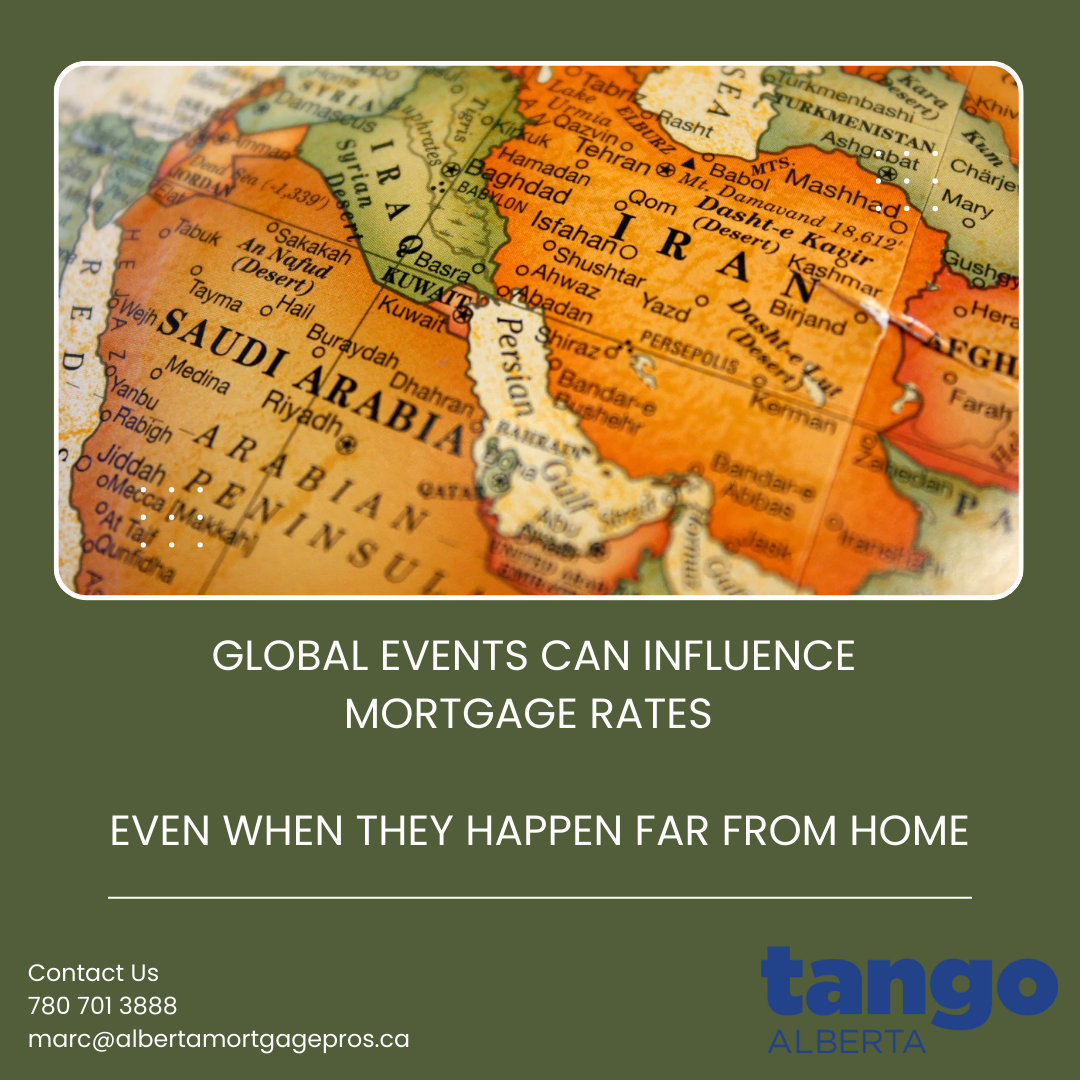Global events can influence mortgage rates, even when they happen far from home